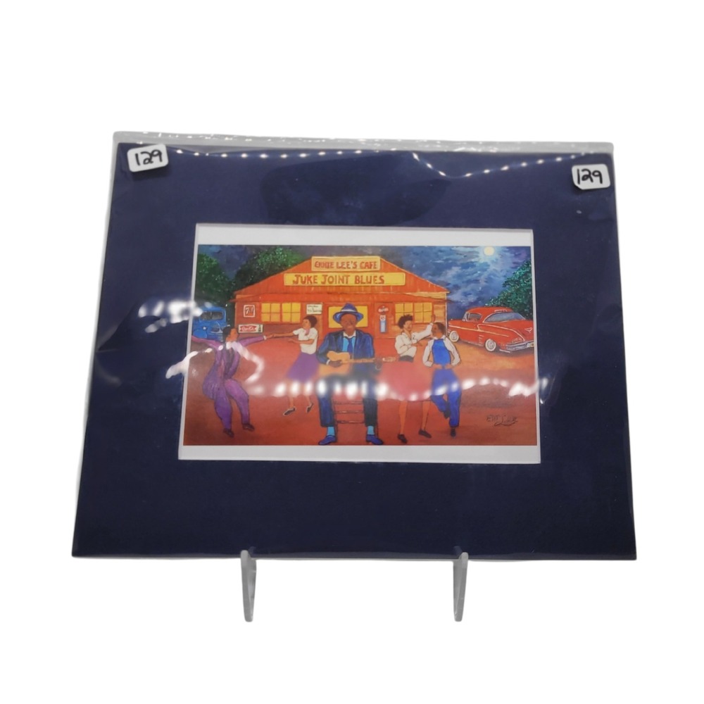 Ernie Lee Florida Folk Artist Juke‎ Joint Blues Matted Art Print 8x10